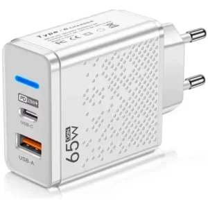 Cargador Universal Carga Rápida Dual Usb-c (pd33w) Usb-a 65w